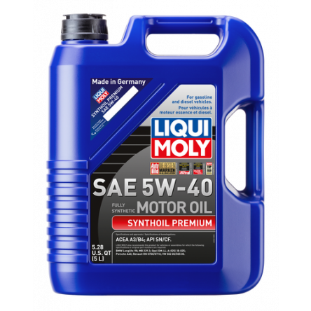 Liqui Moly 2041 SAE 5W-40 Synthoil Premium 5 Liter