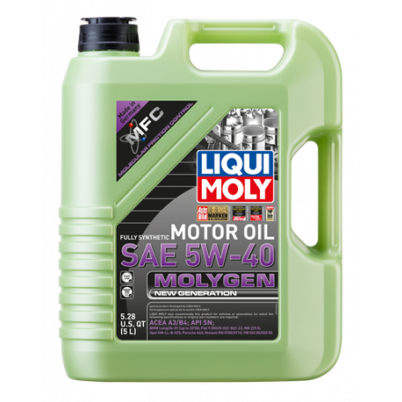 Liqui Moly 20232 SAE 5-40 Molygen New Generation 5 Liter